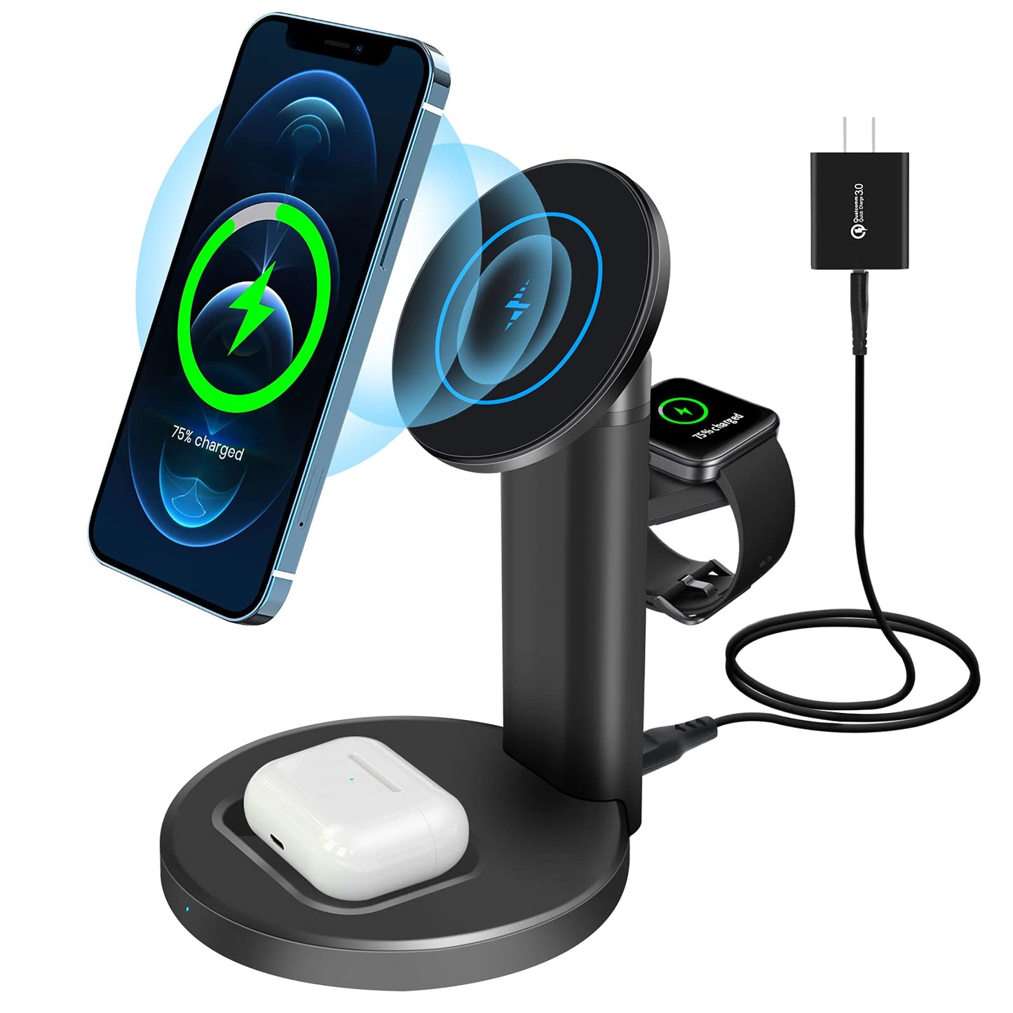 3 in 1 Magnetic Wireless Charger